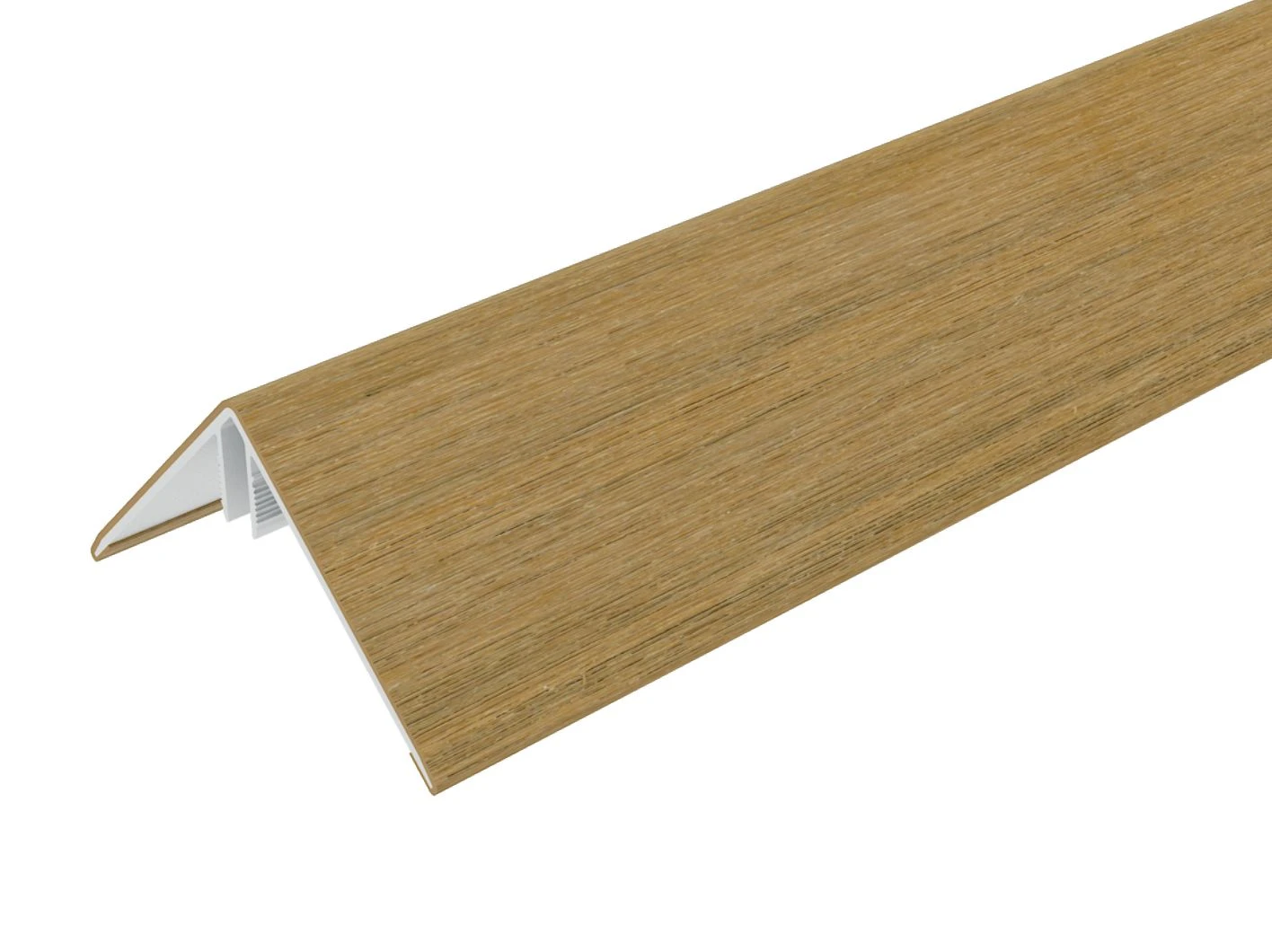 Aluminium Hoekprofiel 6 x 6 cm (60 x 60 mm) Red Cedar - Lengte 300 cm - Afbeelding 1